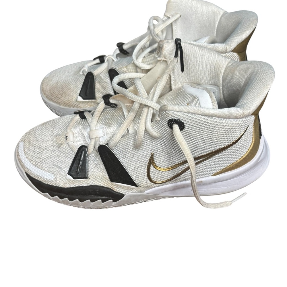 Nike White and Gold Sneakers High-Top